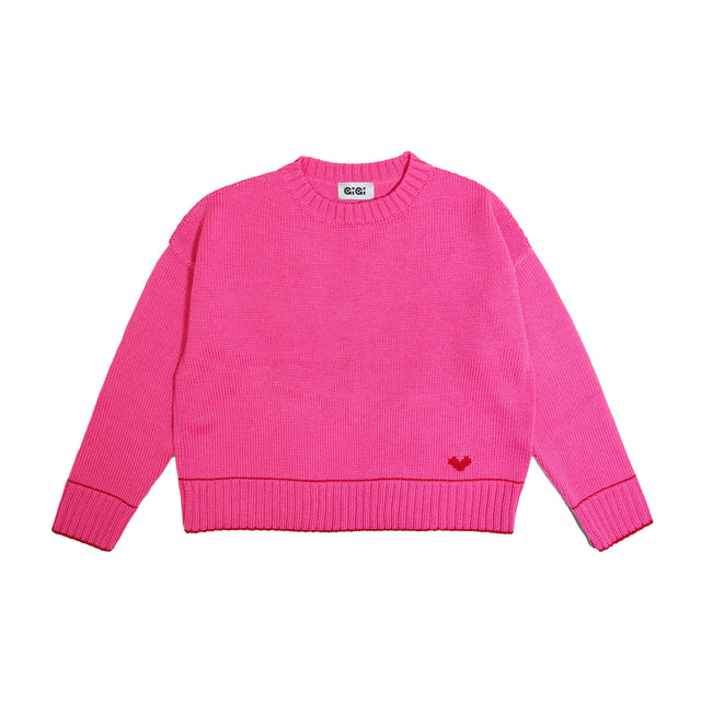 Lara Charm Sweater - Pink and Red