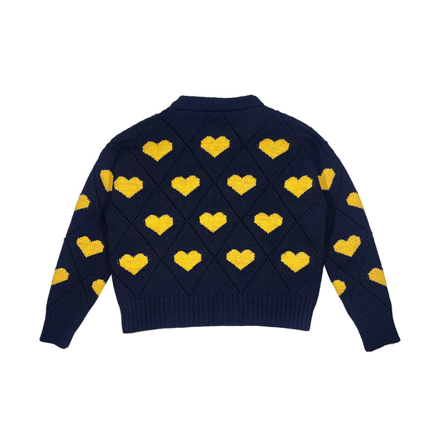 Love Sweater - Blue and Gold