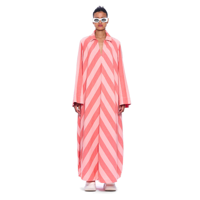 The V-Neck Caftan - Stripe 10