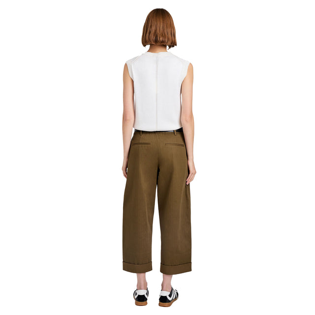 Dori Pant in Fine Herringbone