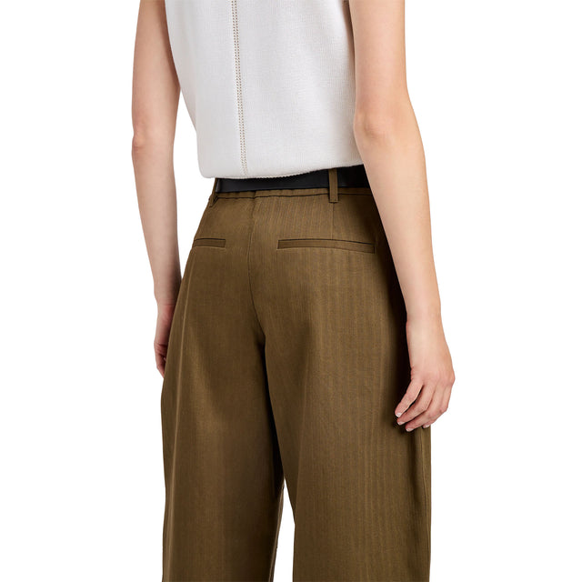 Dori Pant in Fine Herringbone