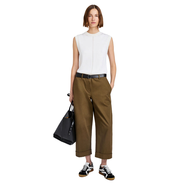 Dori Pant in Fine Herringbone