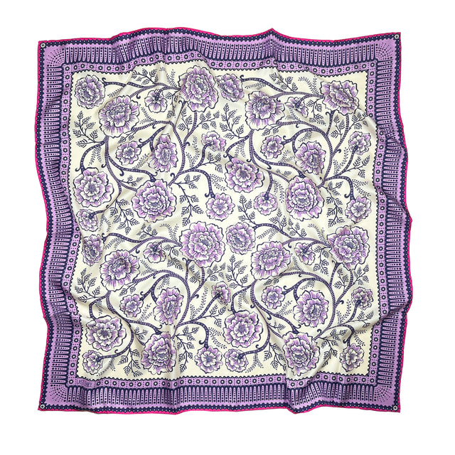 Silk Twill Scarf - Ramble in Viola