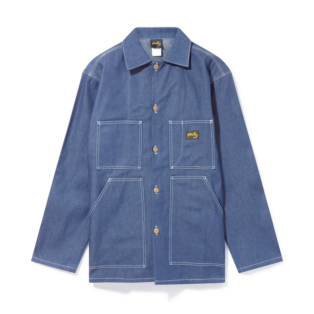 Shop Jacket - Medium Blue Denim
