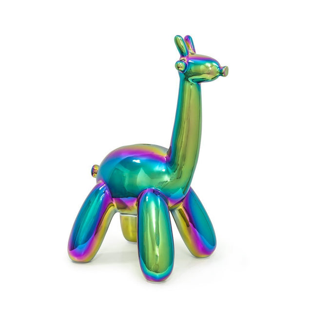 Balloon Money Bank - Large Giraffe - Rainbow