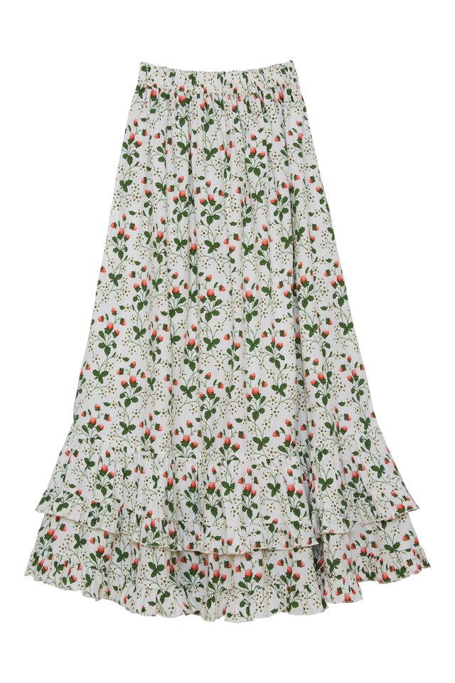 Laura Ashley x Batsheva Pembroke Skirt in Strawberry Field