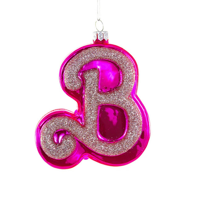 Pink B Ornament