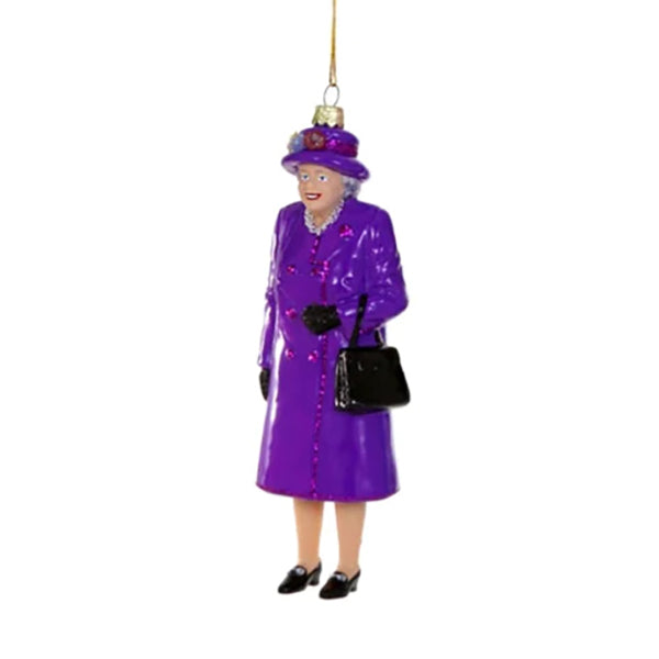 Queen Elizabeth Ornament Purple
