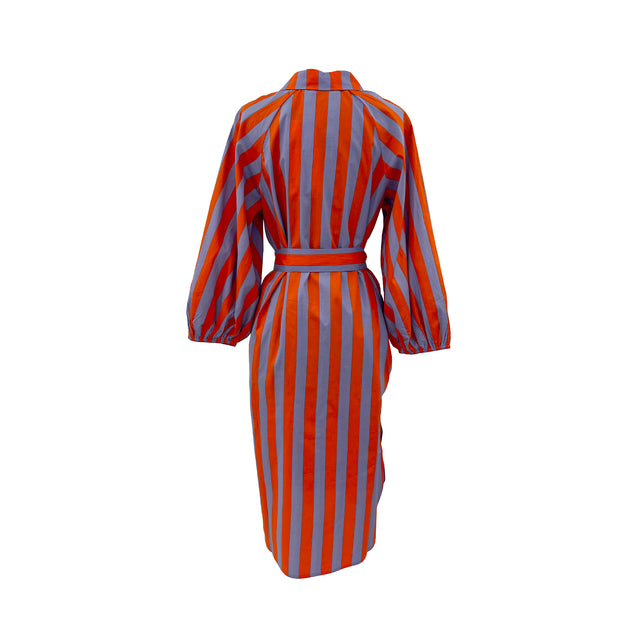 Dripe Striped Zip Dress
