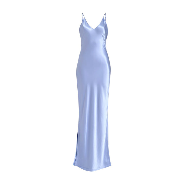 Divergent Maxi-Length Slip Dress