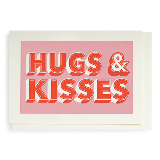 Hugs & Kisses Notelet Card