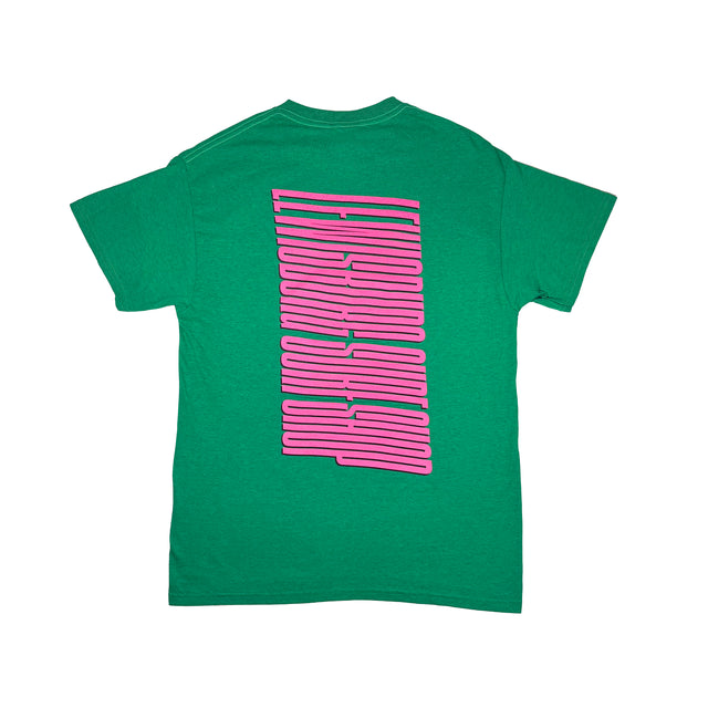 LSS Green and Pink Slant T-Shirt