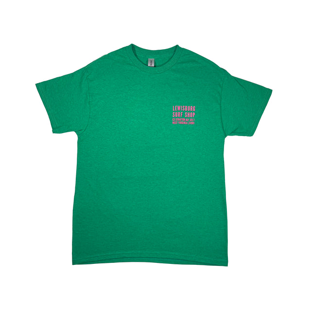 LSS Green and Pink Slant T-Shirt