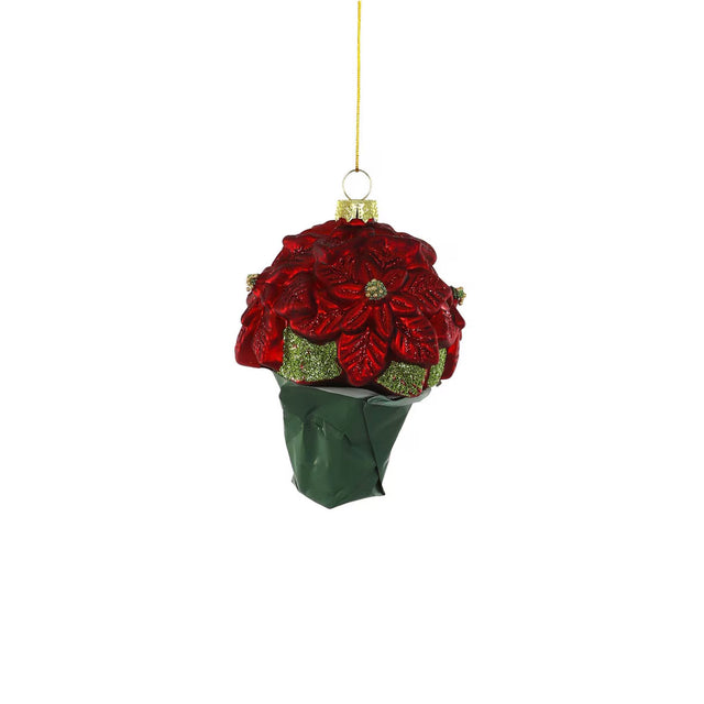 Grocery Store Poinsettia Ornament