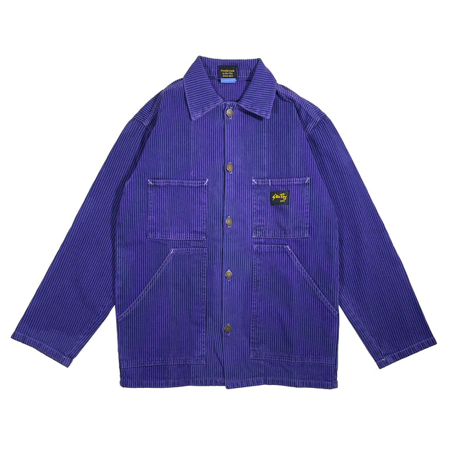 Shop Jacket - Purple Hickory Stripe