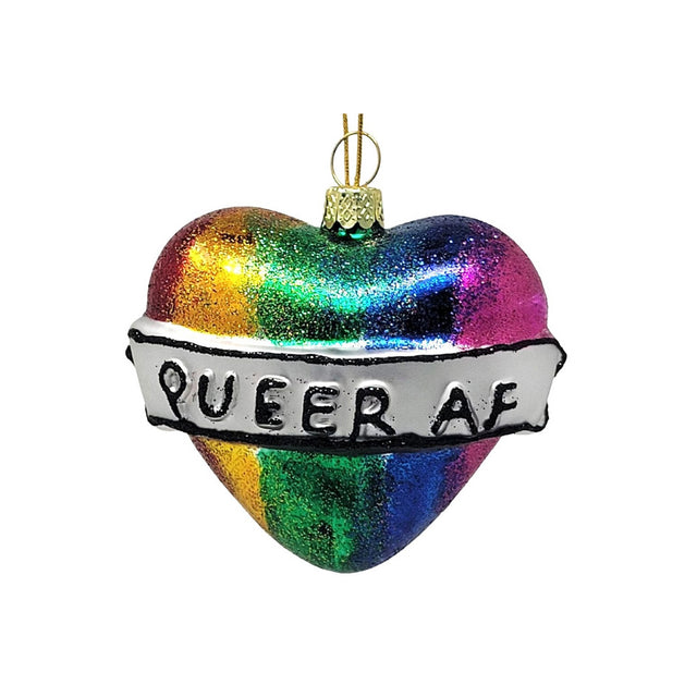 Queer AF Holiday Ornament