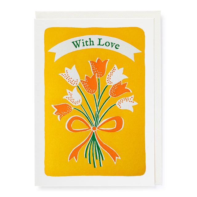 Ariana Tulips Letterpress Card