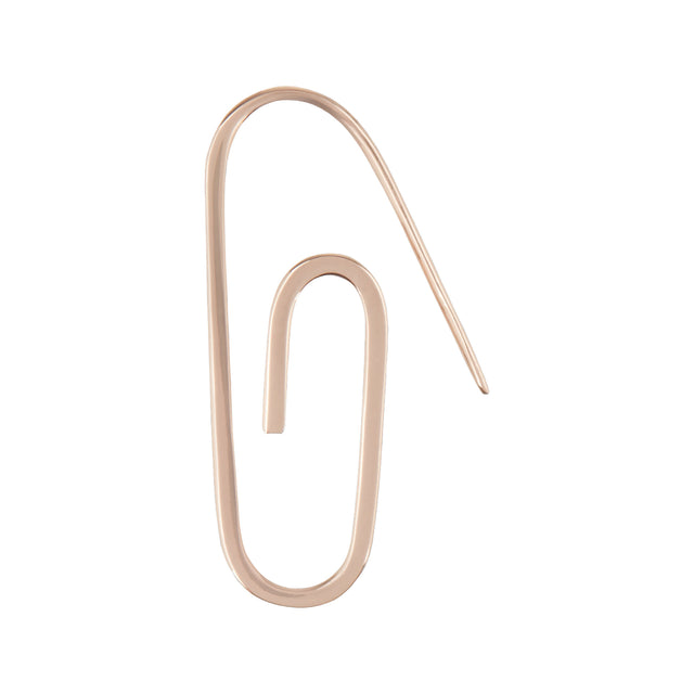 Paperclip Earring Gold Vermeil