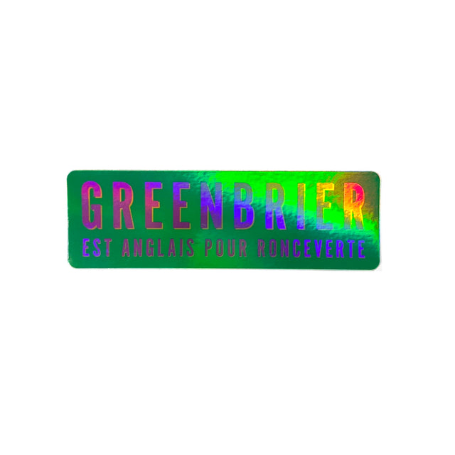 Greenbrier Rectangular Sticker