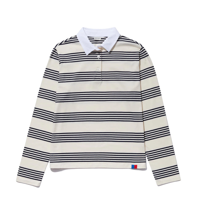 The Rugby Bundle Stripe in Cream/Navy
