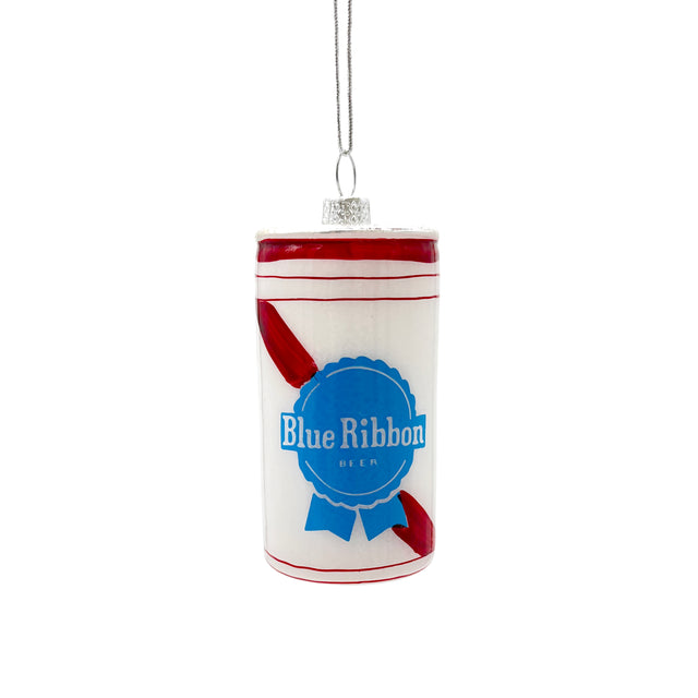 Blue Ribbon Beer Can Holiday Ornament