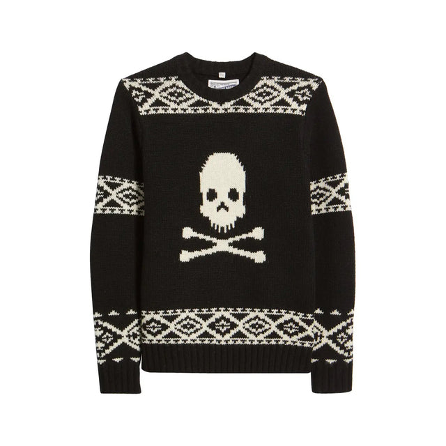 Men's Jolly Roger Wool Blend Motif Sweater