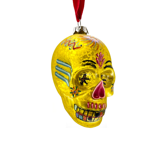 Dia De Los Muertos Skull Holiday Ornament