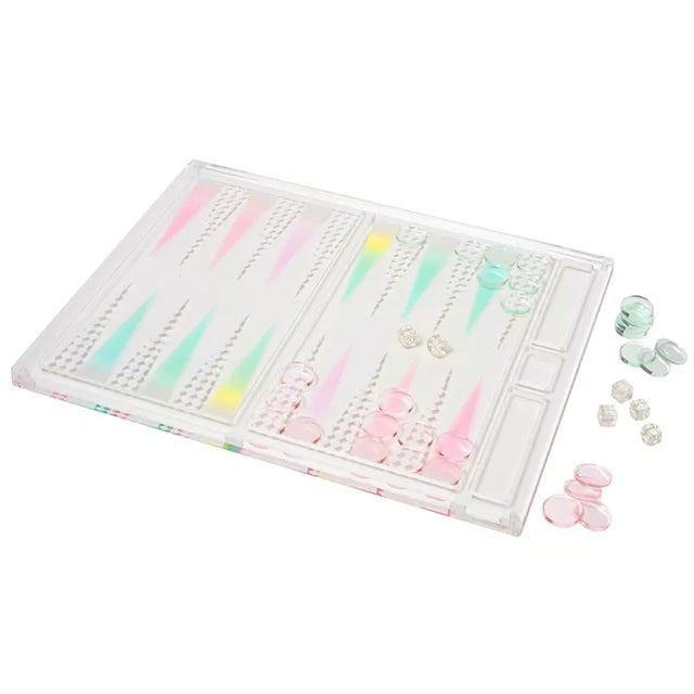 Lucite Tabletop Backgammon