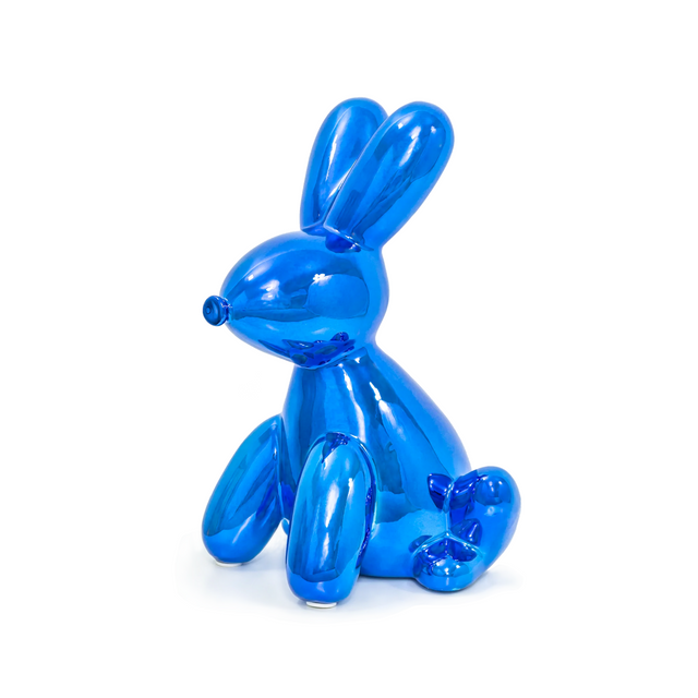 Balloon Money Bank - Large Bunny - Blue