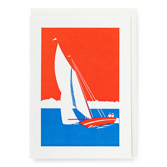Yacht Letterpress Card
