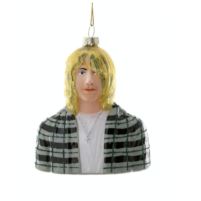 Kurt Cobain Holiday Ornament