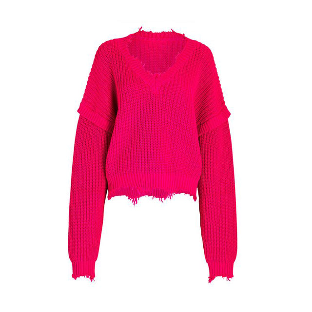 Deox Sweater in Ribbed Knit